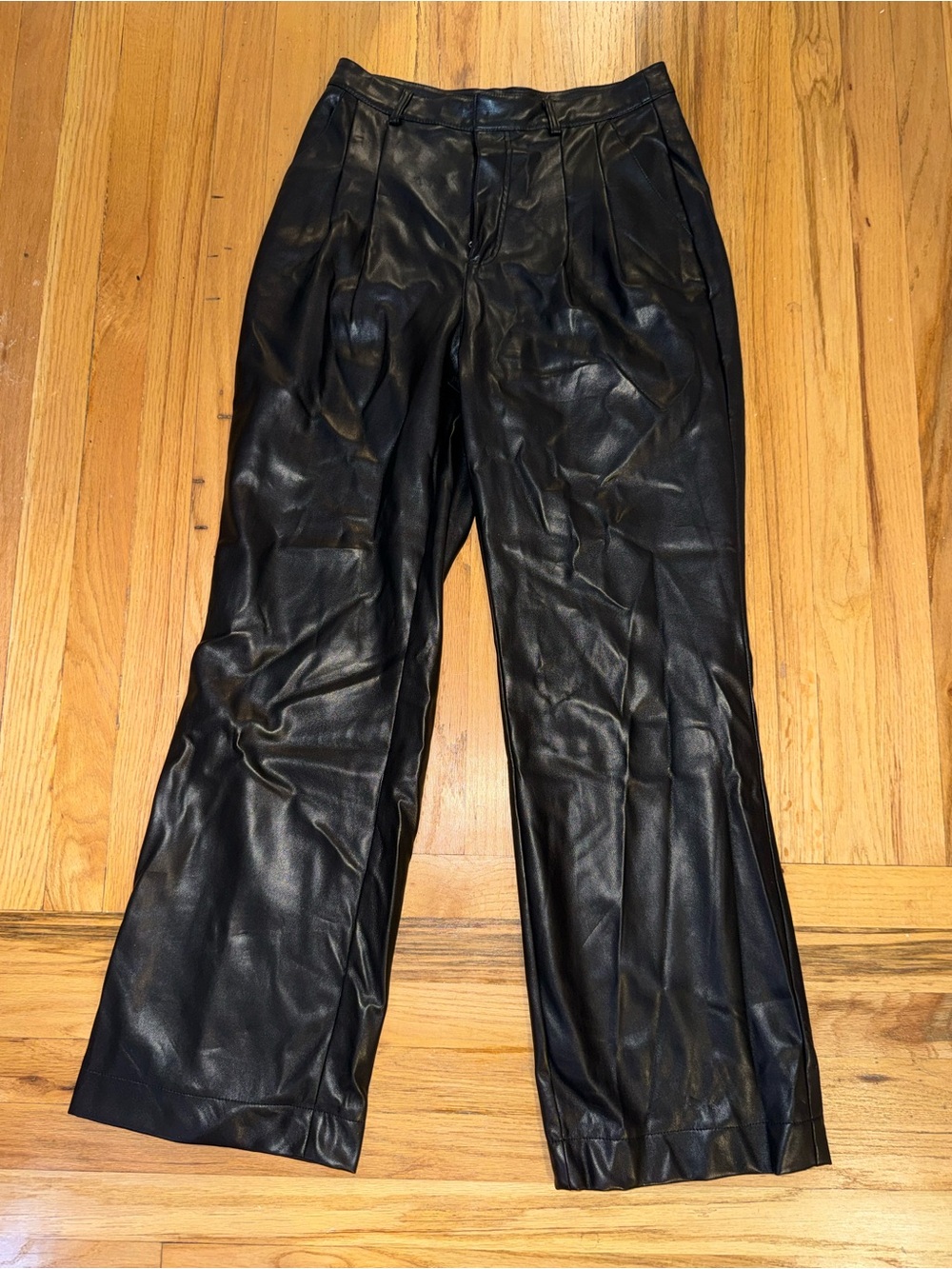 7 For All of Mankind Leather Trousers